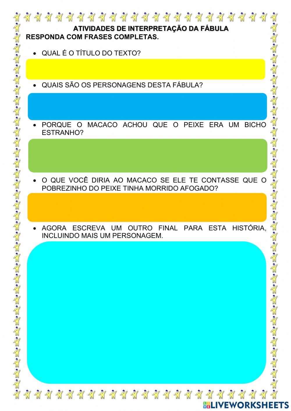 Ensino religioso com fábulas