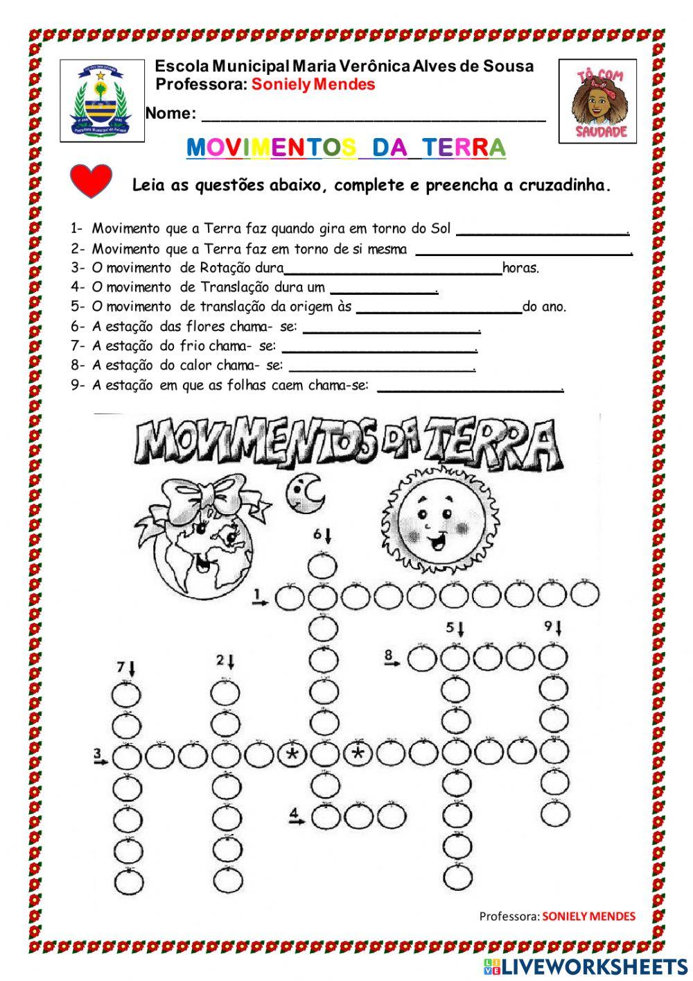 Os Movimentos da Terra