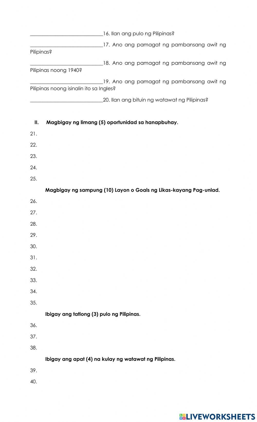 Fourth Periodical Exam