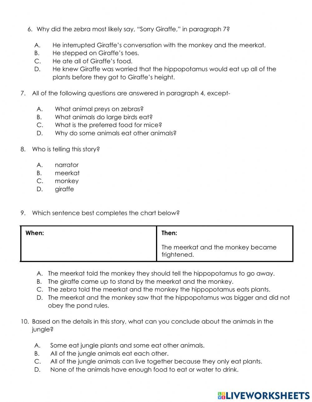 4.5 Fiction Quiz -The Most Important Question-