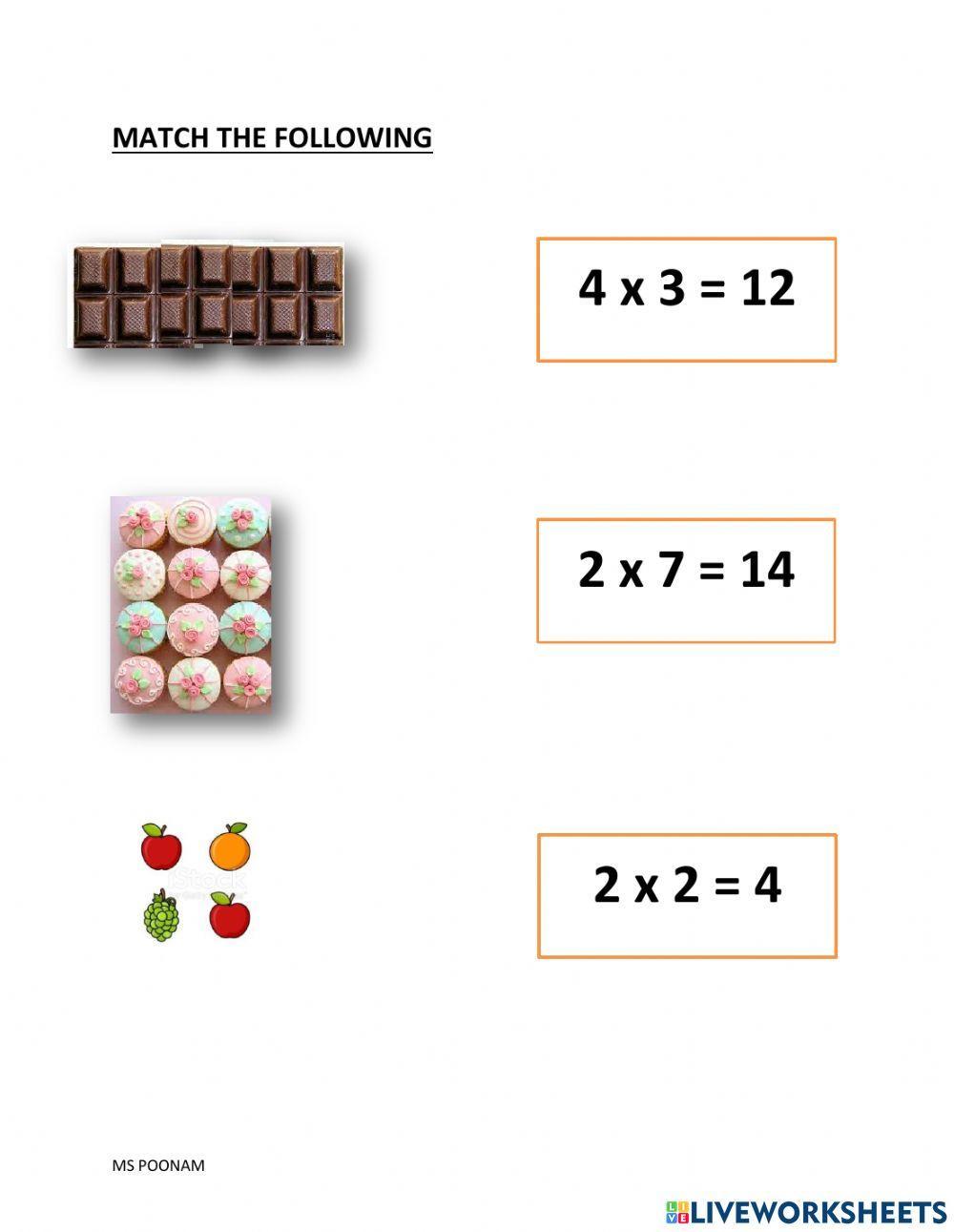 Array and multiplication facts