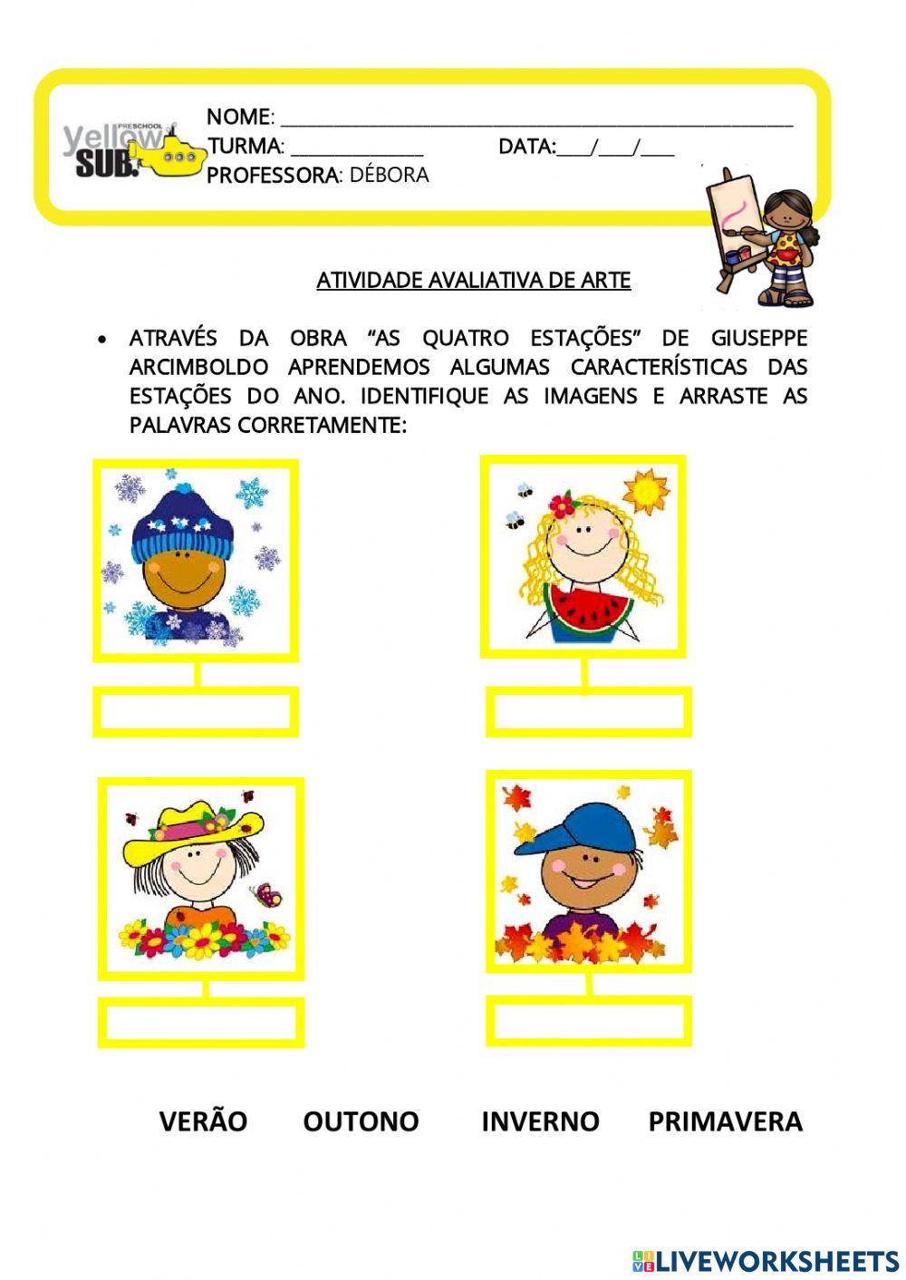 Avaliação de Artes