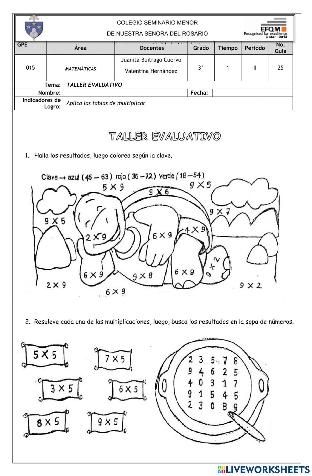Quiz de multiplicacion