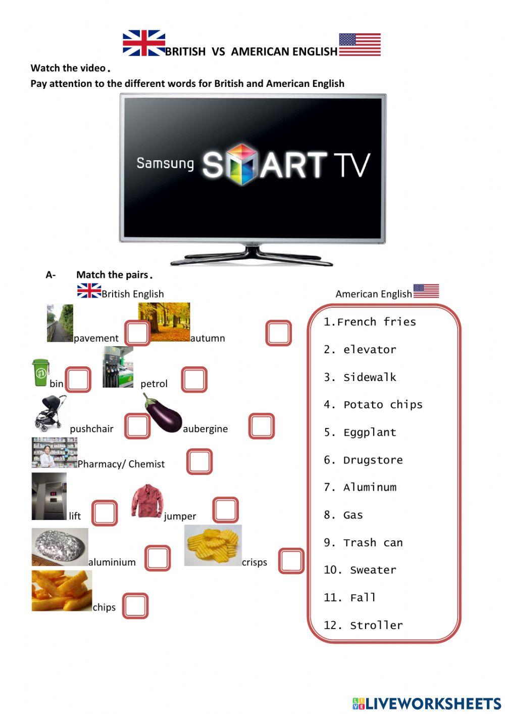 British vs. American English