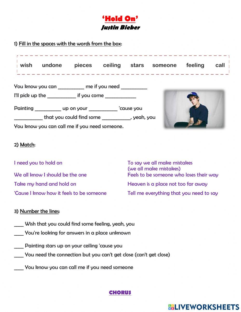 Hold On - Justin Bieber