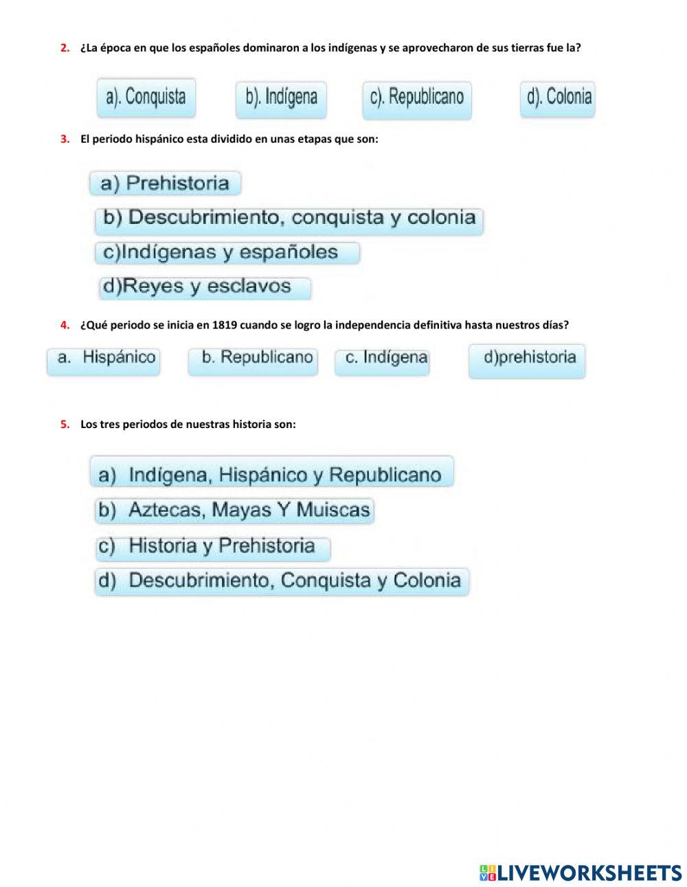 Nivelacion periodos de colombia