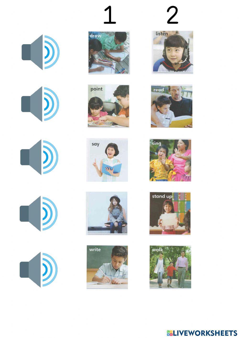 Classroom actions OUR WORLD 1