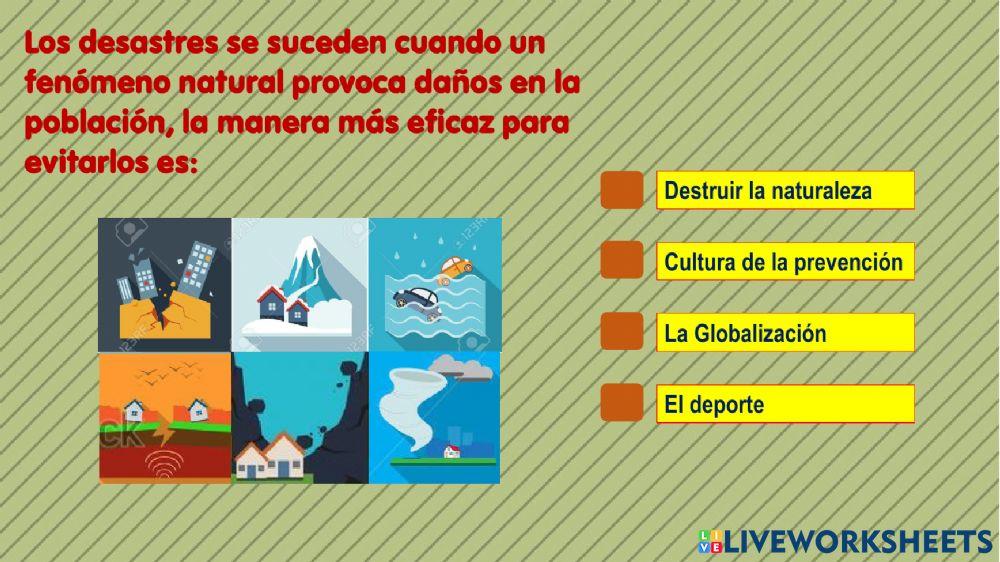 Geografía - fenómenos naturales