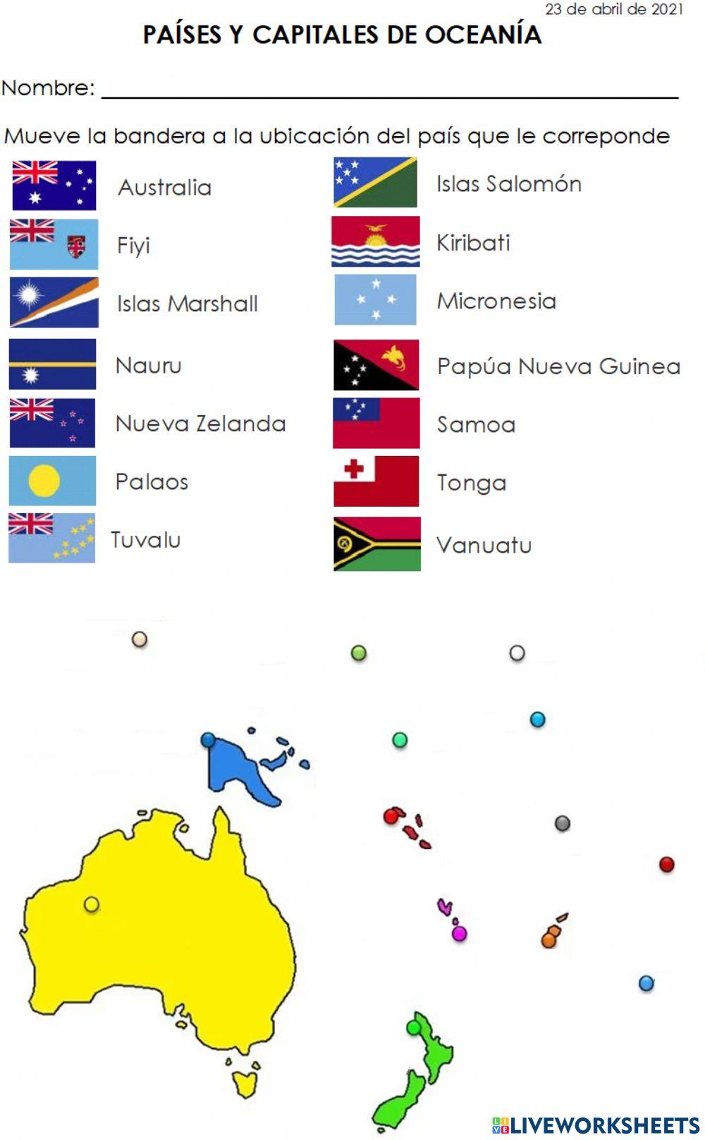 Banderas de oceanía