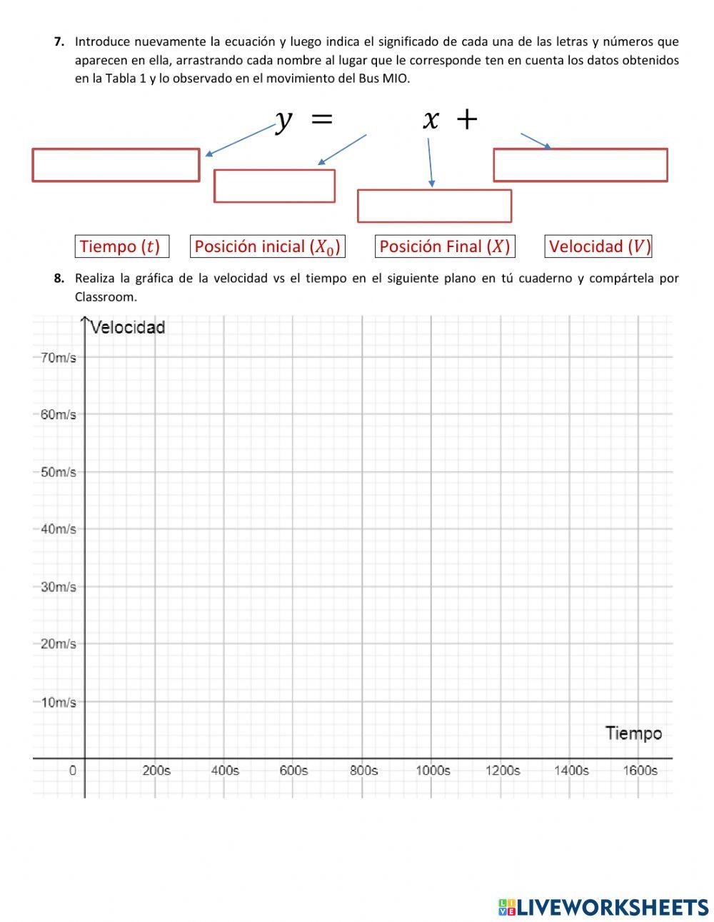 Cinemática- Laboratorio (Parte 2)