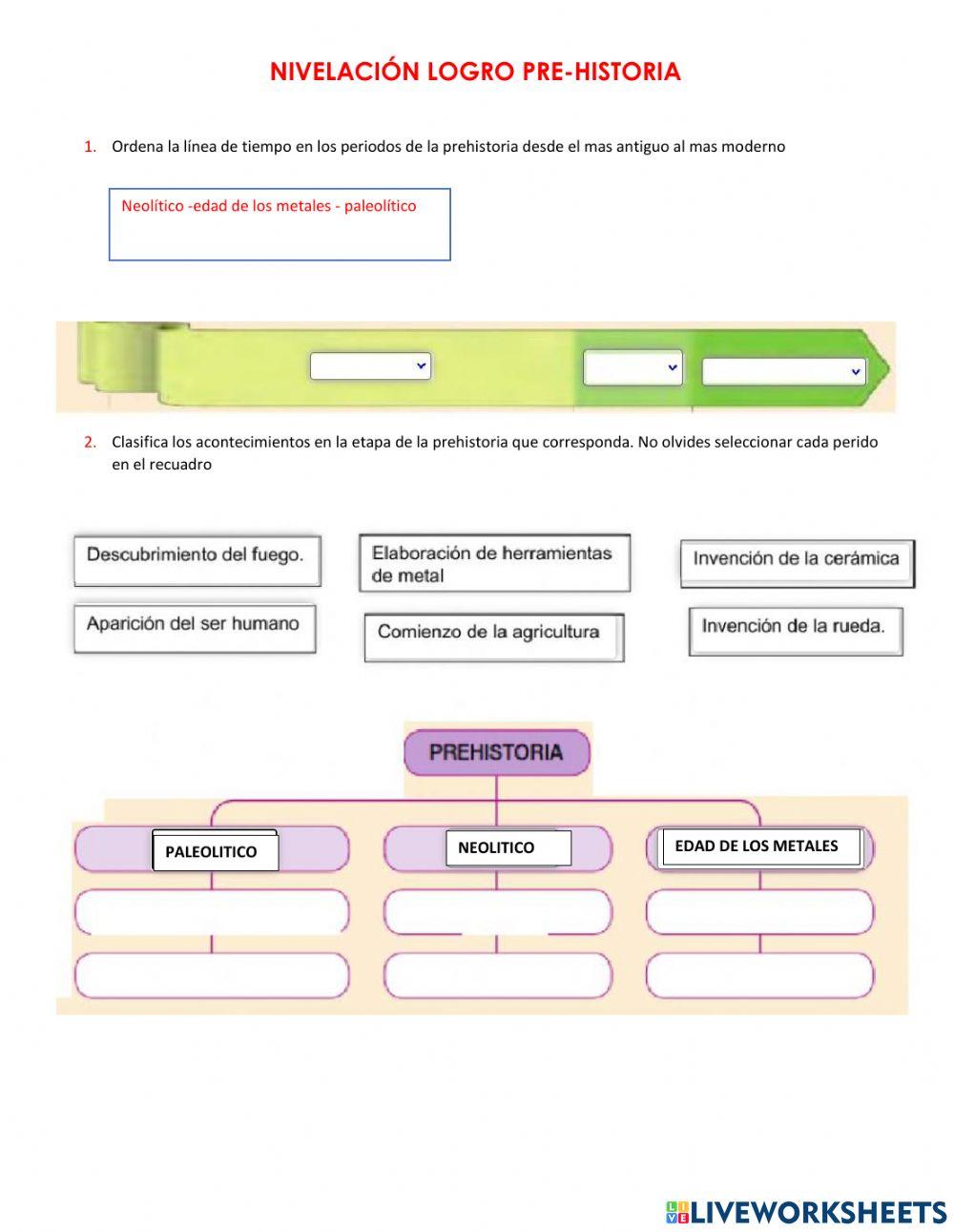 Nivelacion pre historia