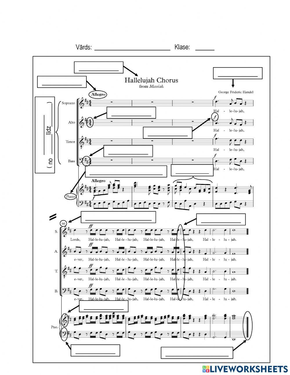 Sheet music anatomy 939106 Kintija Live Worksheets