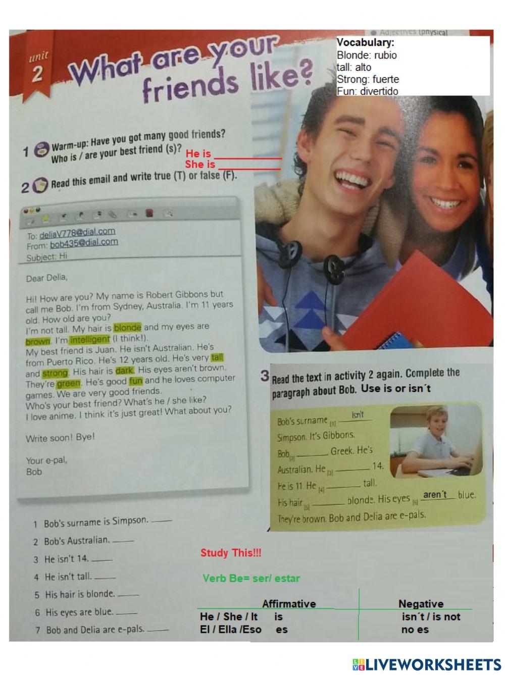 What are your friends like?