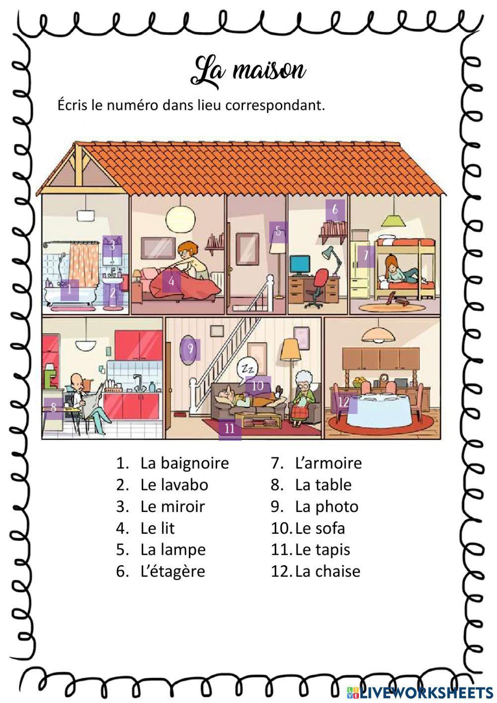 La maison online pdf exercise for varios