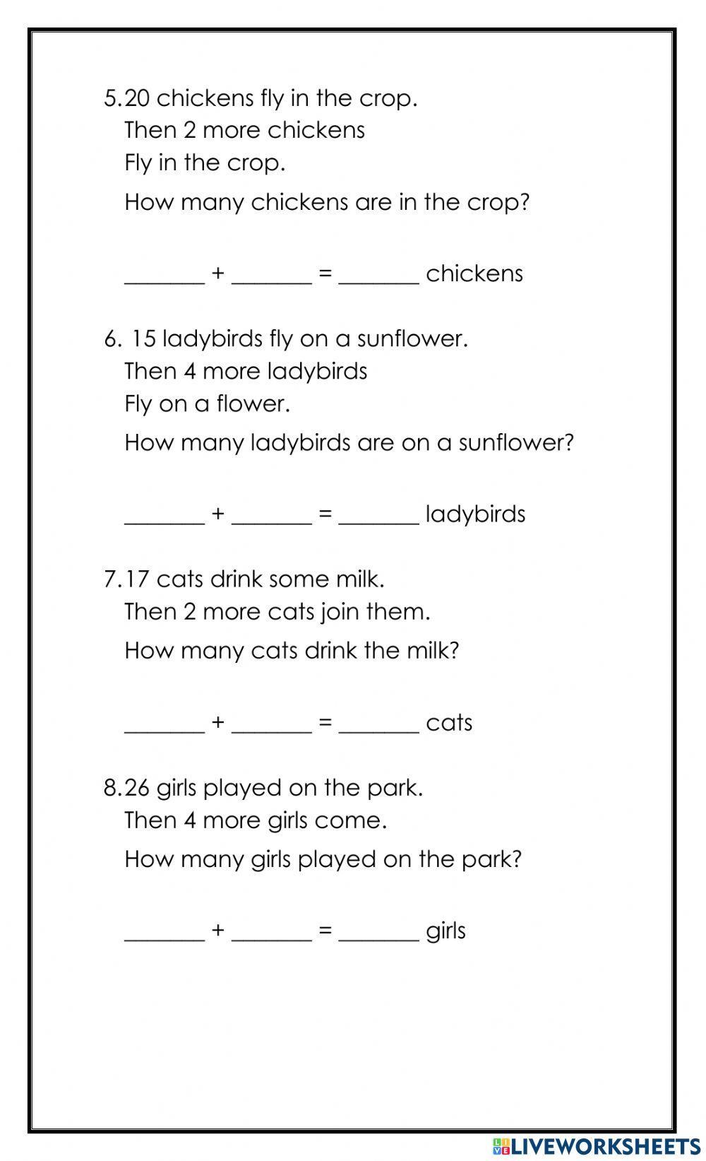 Expanded form word problems
