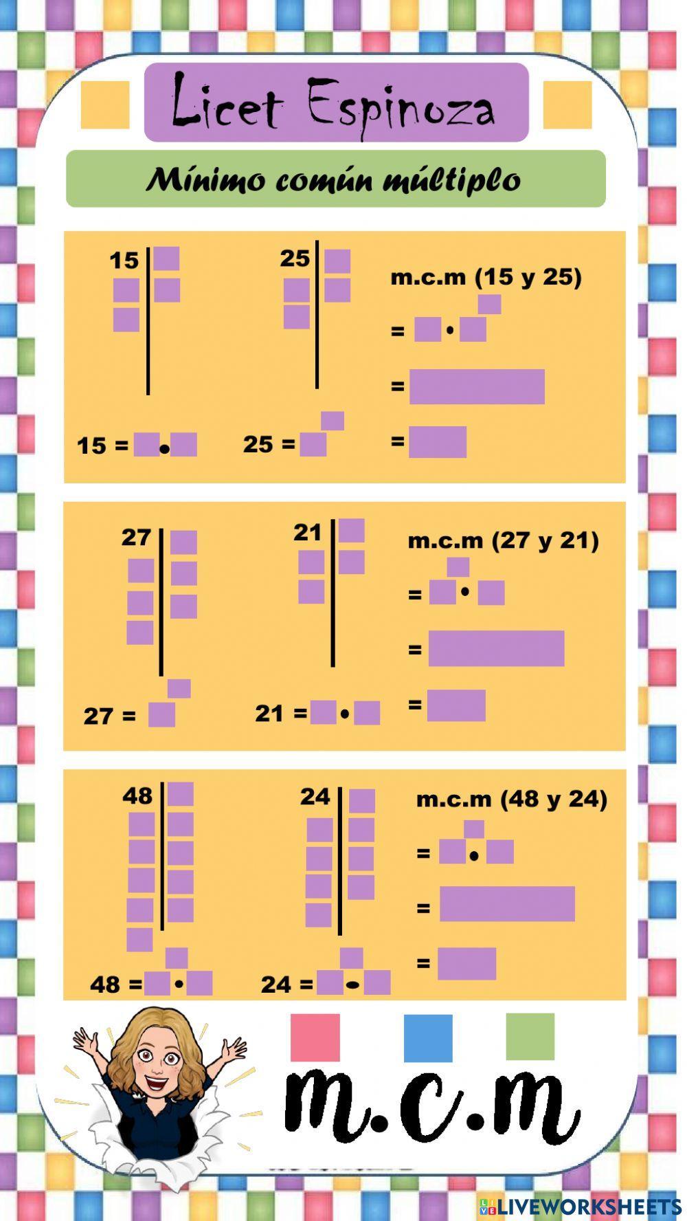 Mínimo común múltiplo