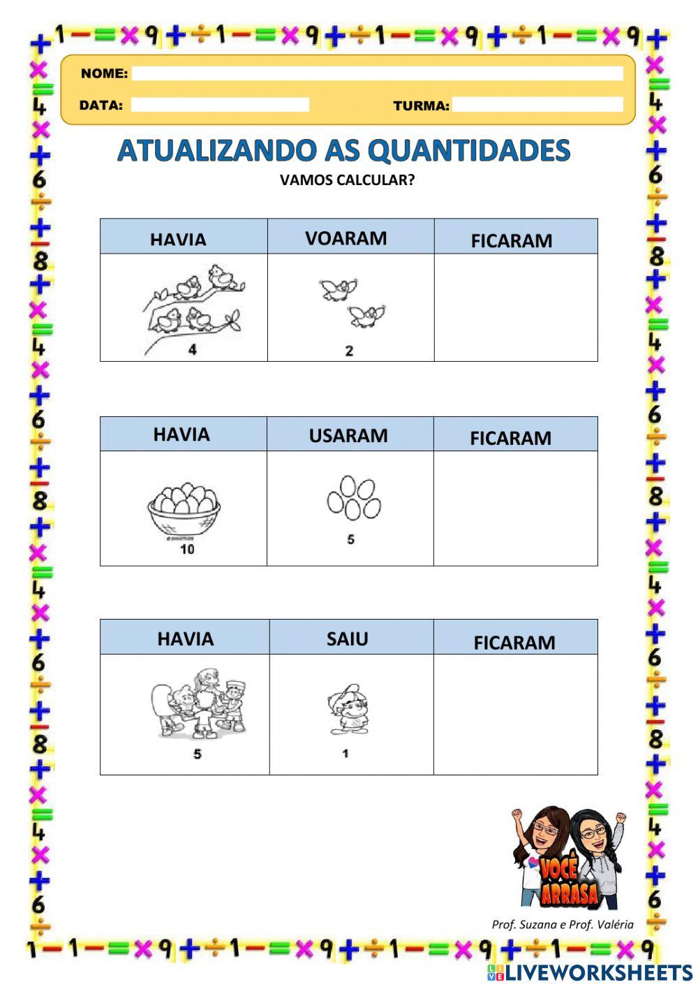 Atualizando as Quantidades
