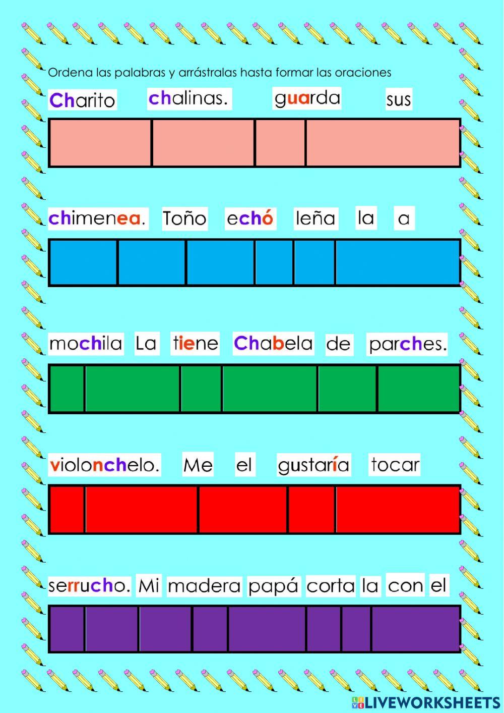 Reforzando el sonido ch