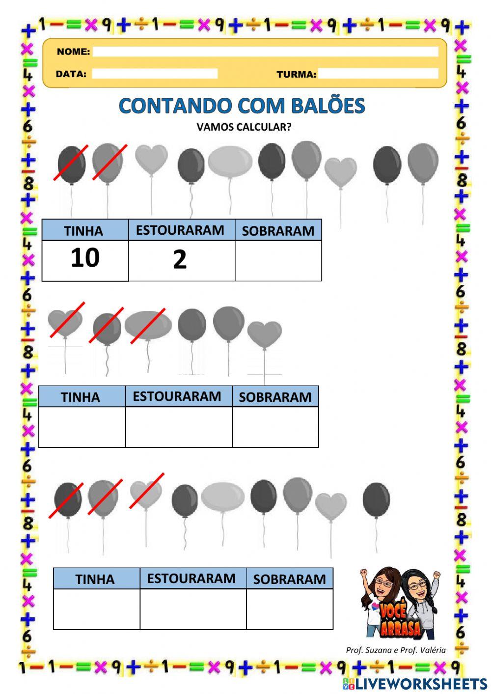 Contando com Balões