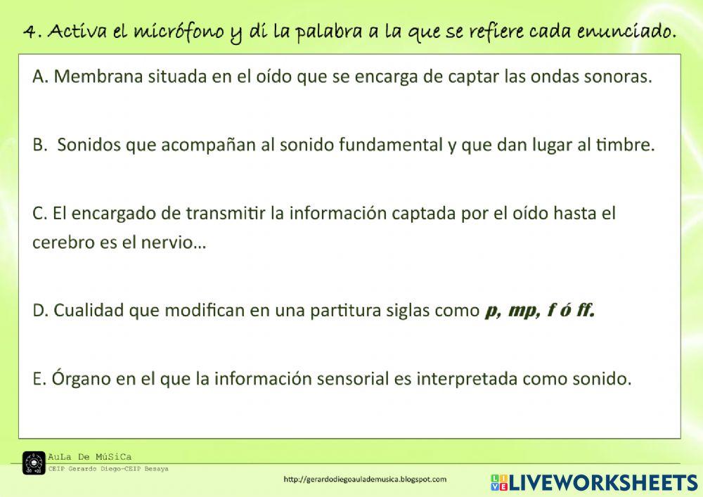 Las cualidades del sonido II