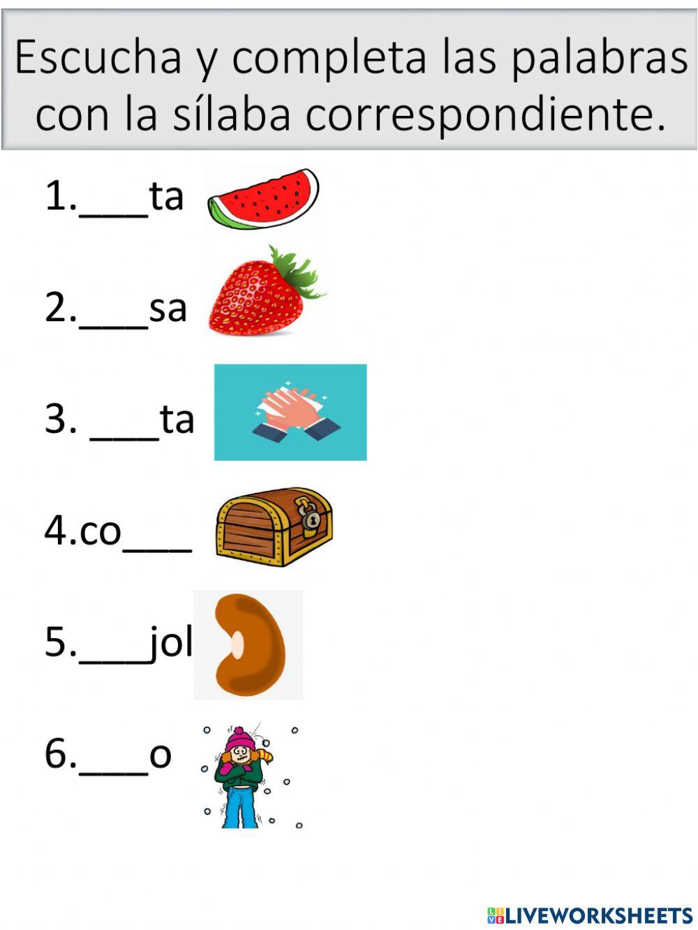 Vocabulario del sonido Fr
