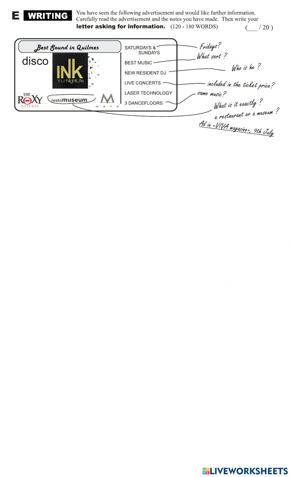 Pre-intermediate A - Written Mock
