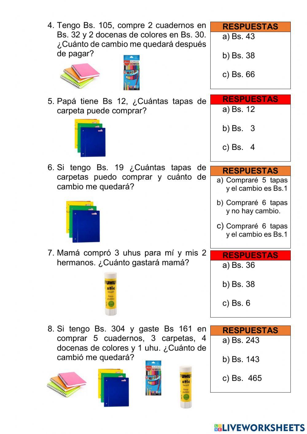 Problemas aritméticos