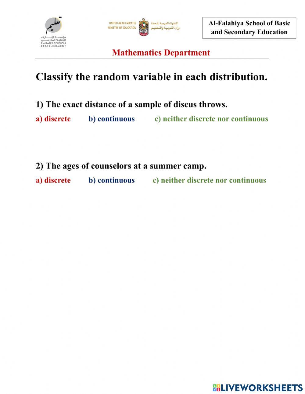 random variable