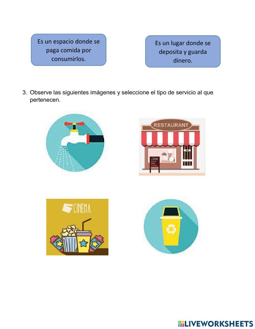 Servicios públicos y privados