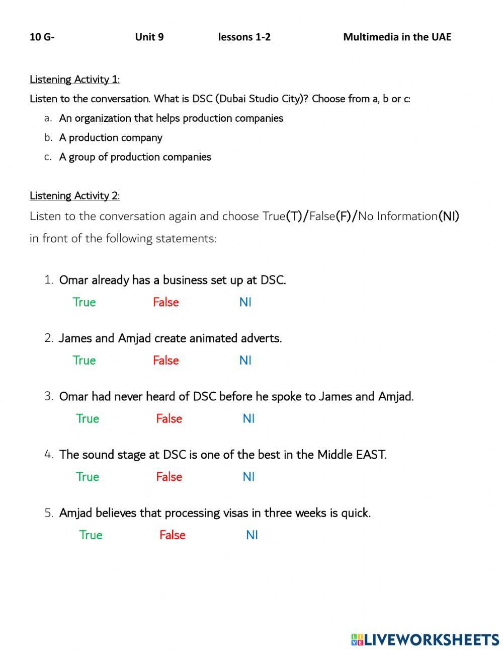 10G- U9- L1-2- Multimedia in the UAE