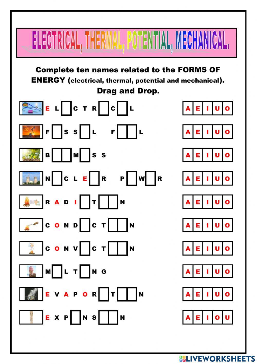Energy: forms of energy 2