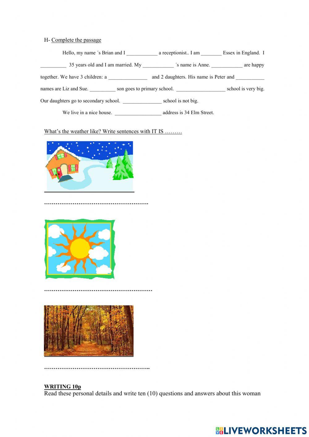 Mock Exam Unit 1 Level 1