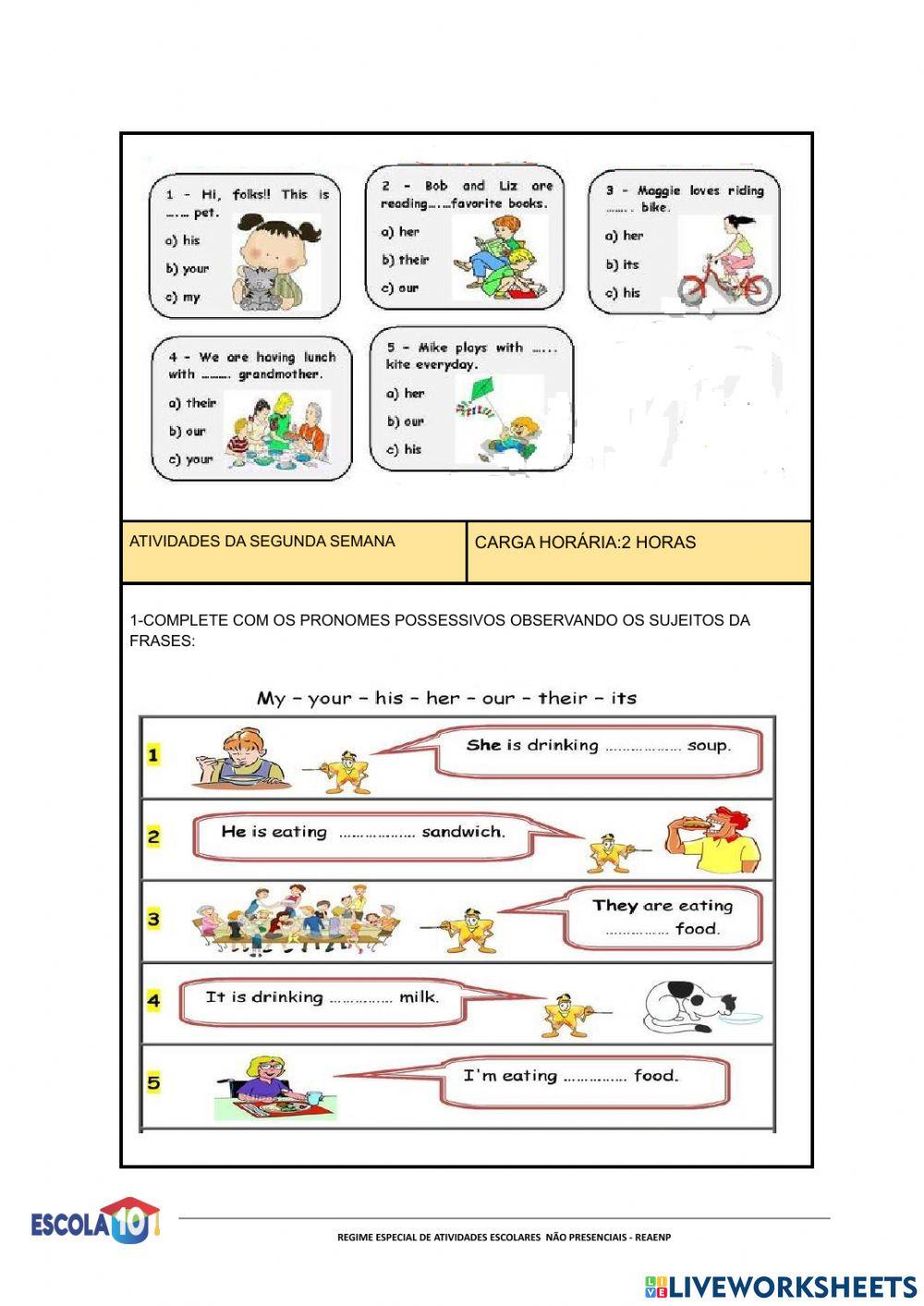 Inglês- 7ª ano -Anaias -21-04 a 07-05