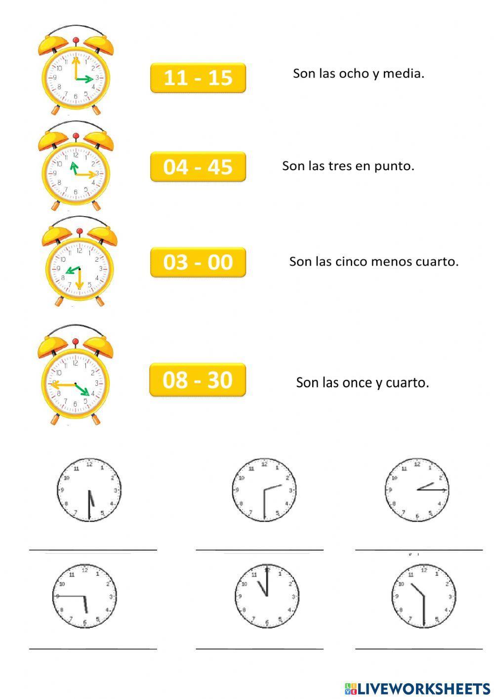 La hora y el horario