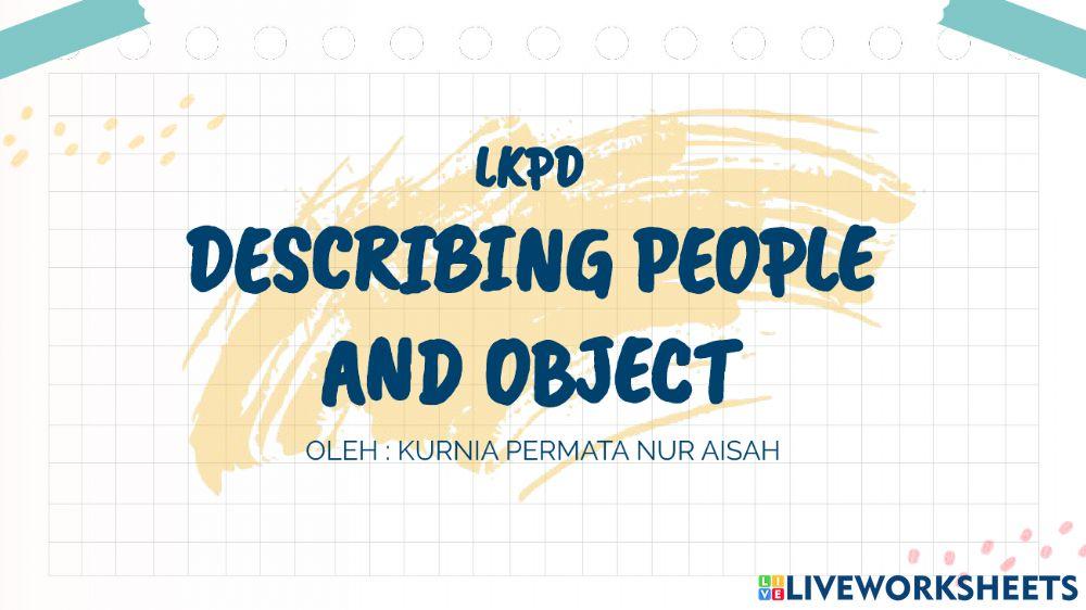 Ulangan Describing people and object