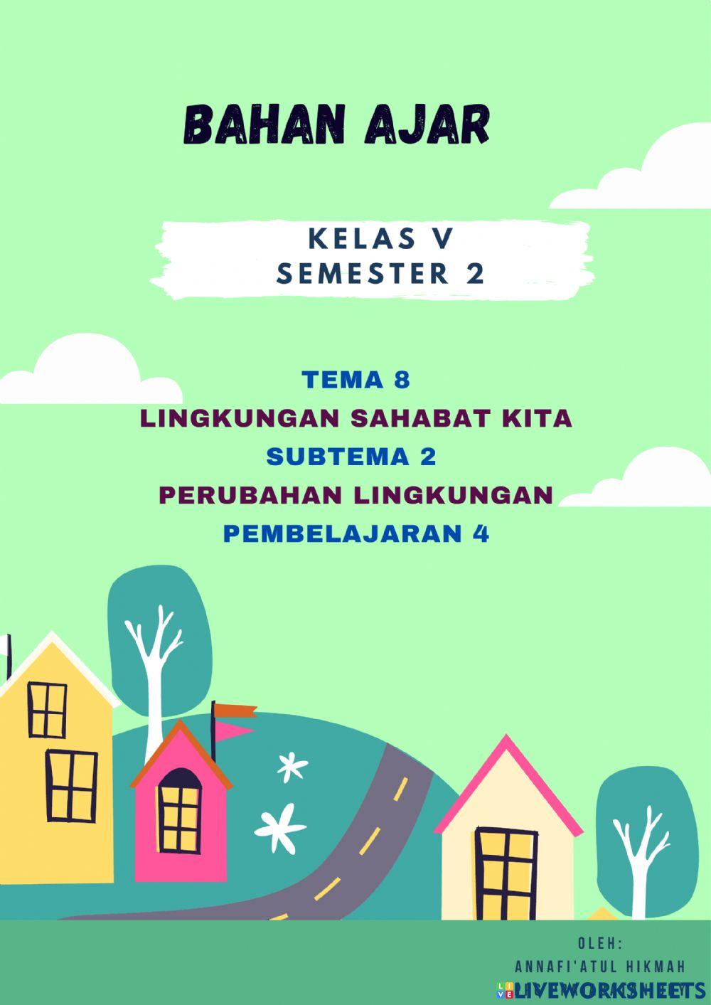 Tema 8 Subtema 2 Pembelajaran 4