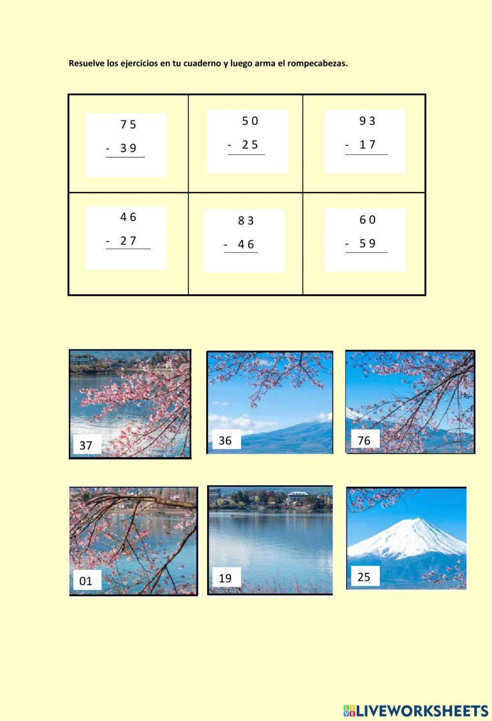 Resta con reagrupación