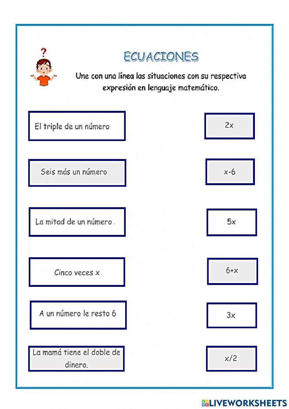 Ficha de ecuaciones ruth