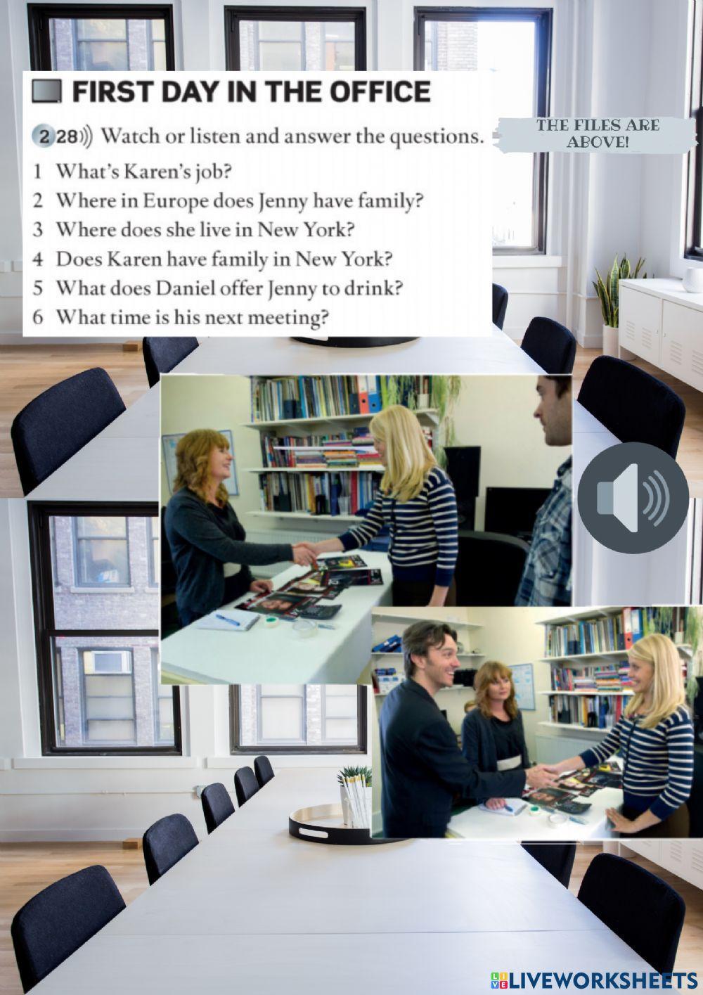 First day at the office