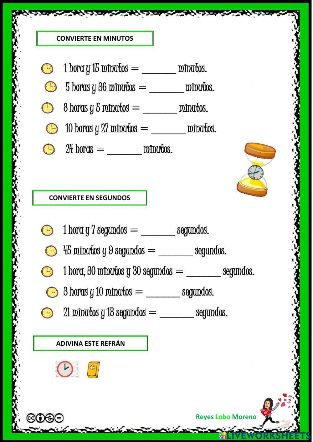 El tiempo (paso de unidades)