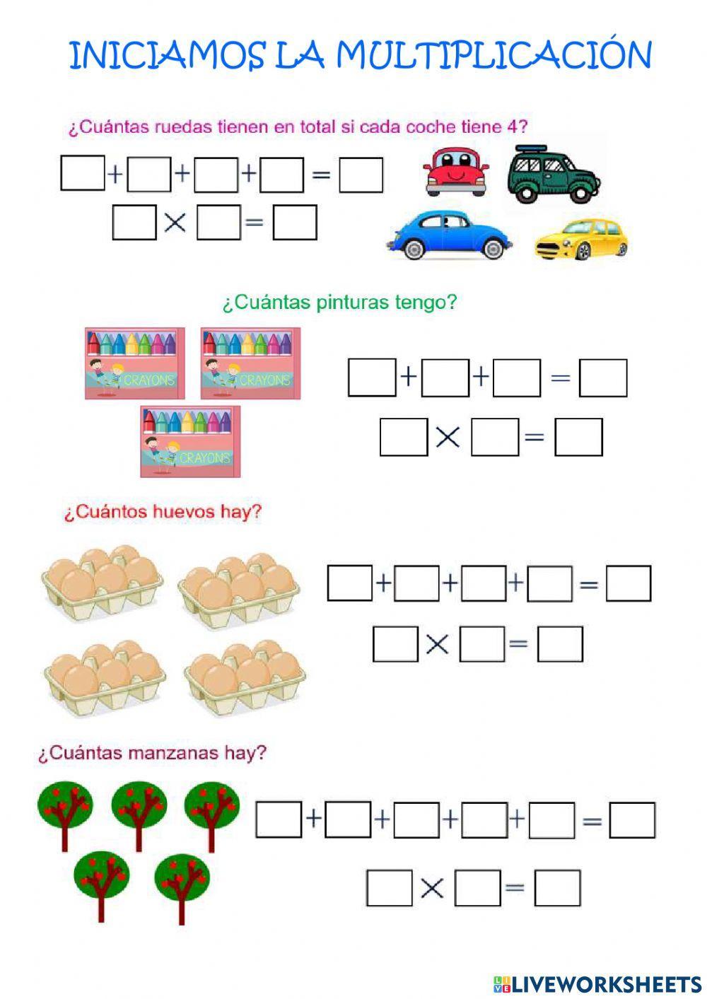 Iniciación a la multiplicación