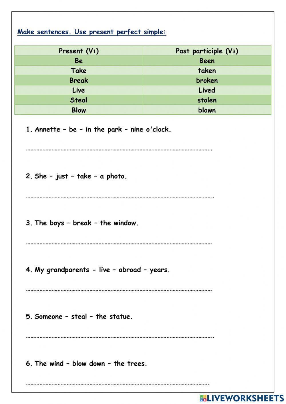 Present perfect simple and continuous