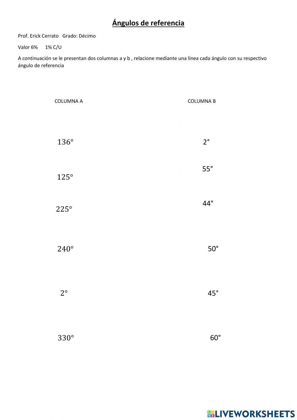 Ángulo de referencia