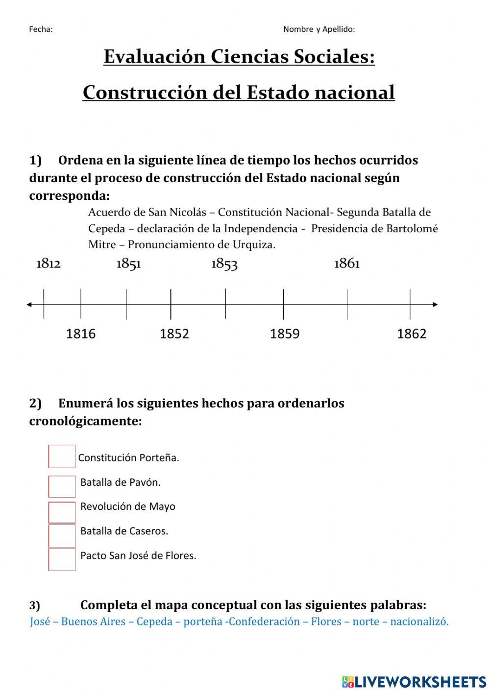 Evaluación Ciencias Sociales: capítulo1