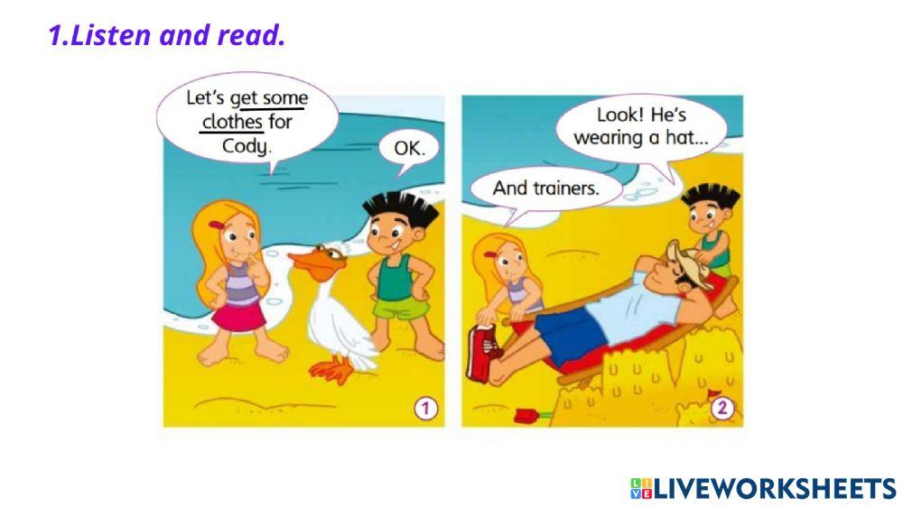 Smart junior 2 Clothes. (Unit 8b).