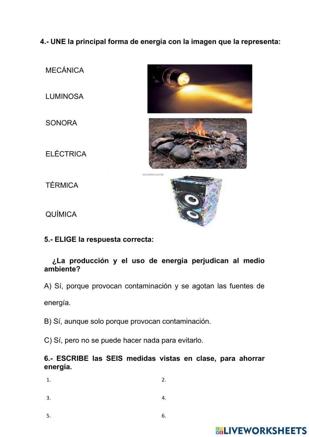 La energía y el medio ambiente