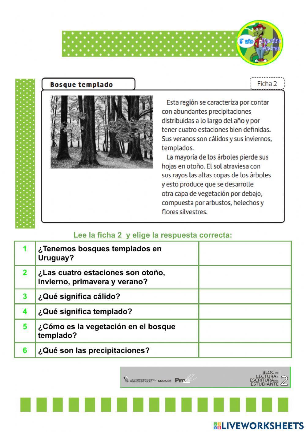 Biomas: tipos de bosque (parte 1)