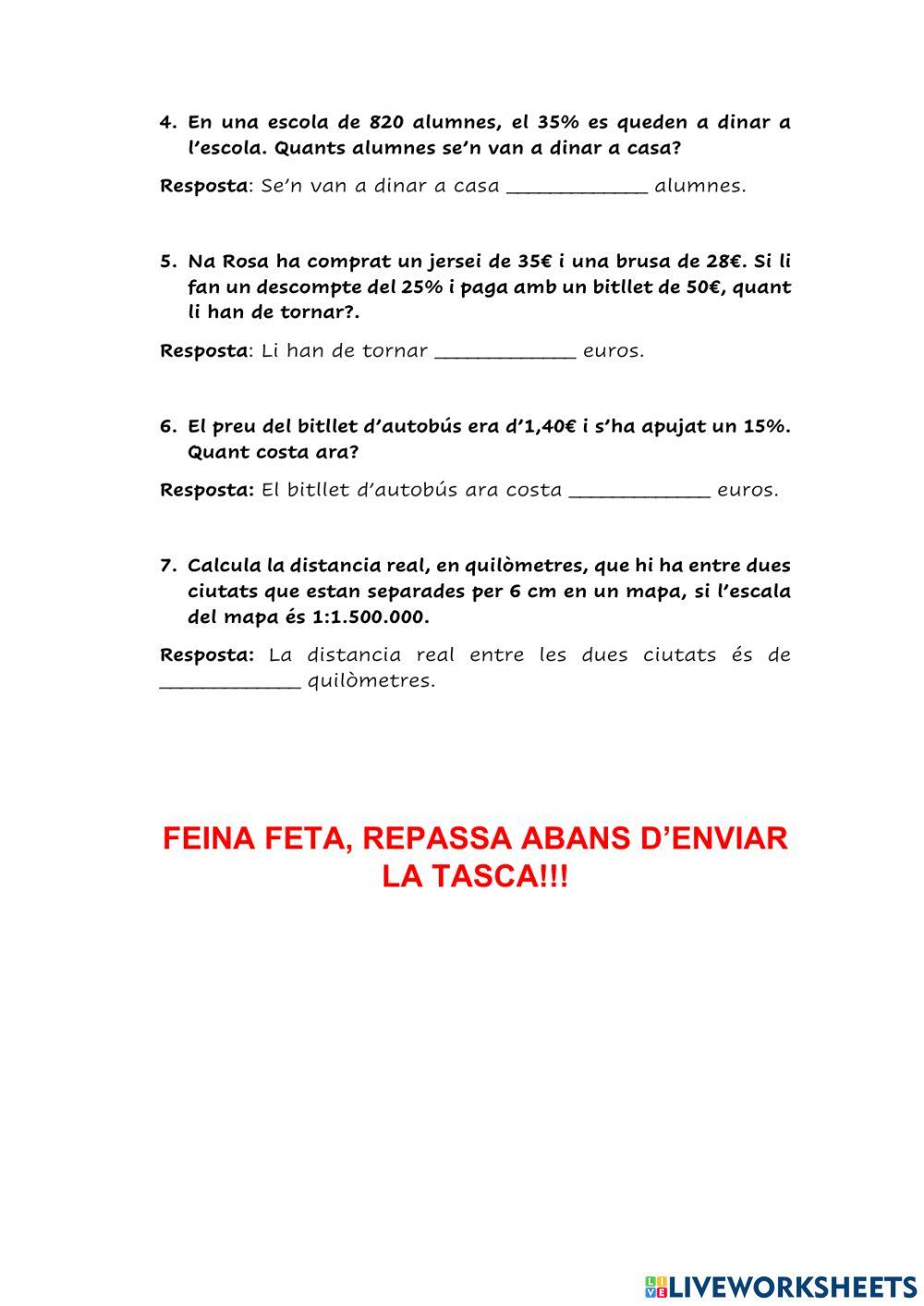 Probabilitat i percentatges