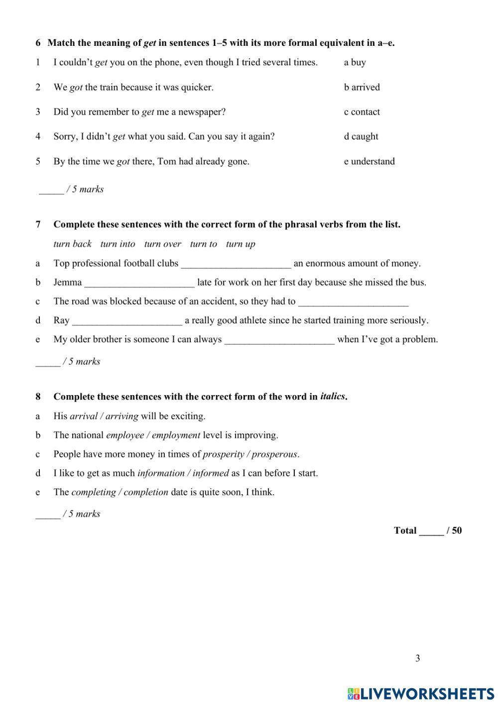 B2 First - Unit Test 2