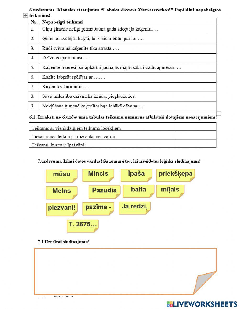 Rakstīsim sludinājumu!